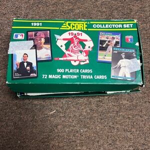 1991 Score Collector Set Baseball Card Box - Green #Z-21